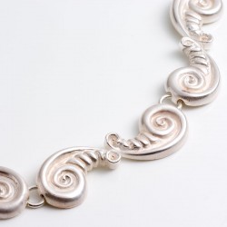  Baroque shell necklace made of 925 silver