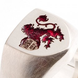  Customer order: signet ring, 925 silver, coat of arms