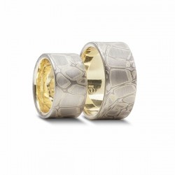 Mokume-Gane wedding rings