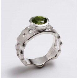 Maharadscharing, Silber mit Peridot