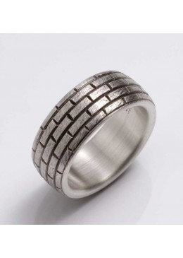 Ring "the wall", 925 silver