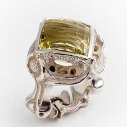  Ring, 925 silver, The ring, Lemon quartz