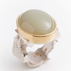 Ring, 925- Silber, Rubin Kristall