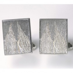  Cufflinks, 925 silver, Cologne Cathedral, square