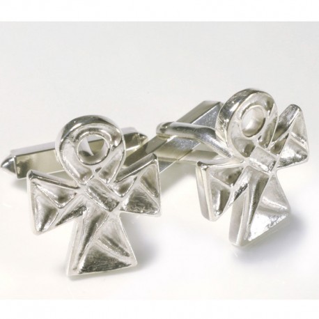 Cufflinks, 925 silver, Coptic cross