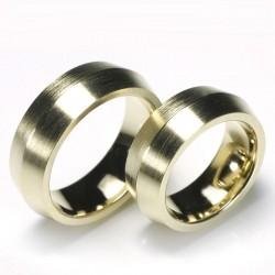 Wedding rings, 585 gold