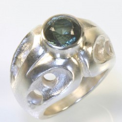Ring, 925- Silber, Turmalin