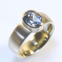 Ring, 750- Gold, Saphir